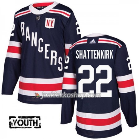 Lapsille NHL New York Rangers Pelipaita Kevin Shattenkirk 22 Adidas 2017-2018 Tummansininen 2018 Winter Classic Authentic